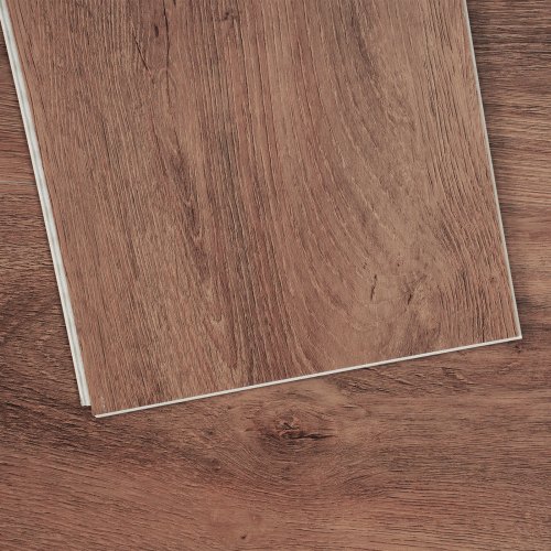 

VEVOR Revêtement de sol en vinyle emboîtables, 1220x185x5,5 mm, dalles de sol de motif grain de bois marron foncé 10PCS pour cuisine, salle à manger, chambres, salles de bains, décoration de la maison