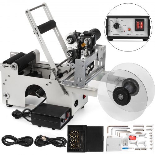 Lt-50d Machine D'étiquetage Semi Automatique Etiqueteuse Bouteille 15-120 Mm