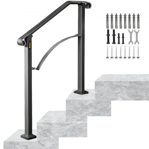 Rampe D’escalier Arche 2-3 Marches Balustrade 2 Poteaux Design élégant Hôtels