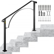 Archway Stair Railing 4-5 Step Balustrade Fer Inoxydable Décoration