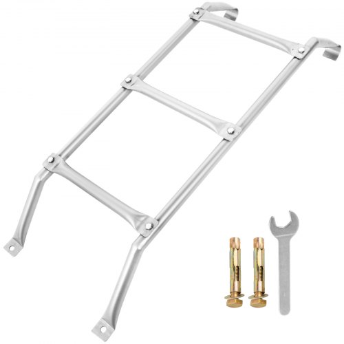 VEVOR échelle pour Sous-Sol 4 Marches échelle pour Trampoline Charge 136 kg échelle en Acier Forgé à