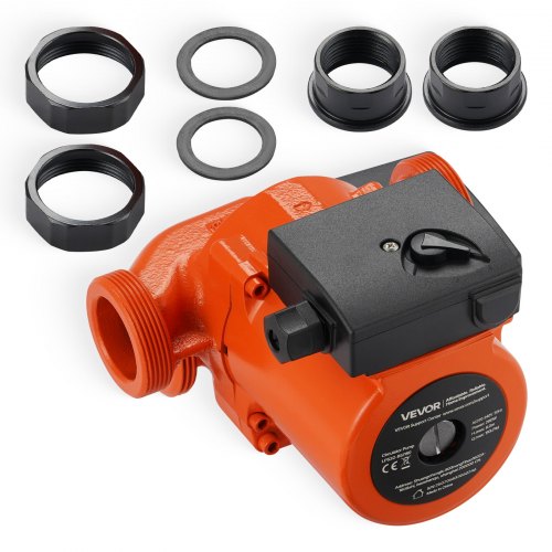 

VEVOR Pompe de circulation d'eau chaude en fonte, pompe de chauffage à haut rendement 110 L/min, raccord fileté, réglage à 3 vitesses, fonctionnement silencieux, pour système de chauffage domestique