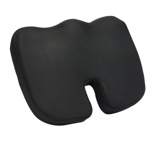 

VEVOR Coussin de Siège Mousse Mémoire de Forme, Coussin de Chaise Doux Respirant Léger Portable, avec Housse Amovible, pour Soulager la Pression d'Assise sur Fauteuil Roulant, Voyage, Bureau, Voiture