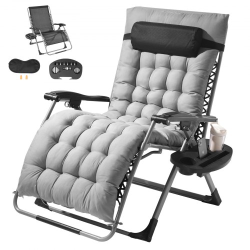 

VEVOR Fauteuil Inclinable Zéro Gravité 825 mm Transat Jardin Intérieur Extérieur