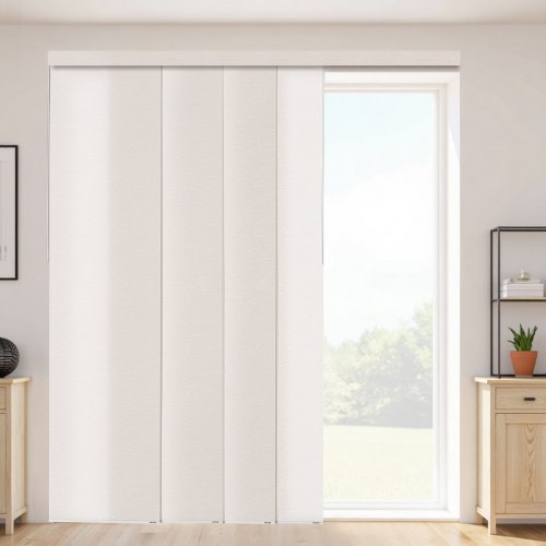 

VEVOR Store à Panneaux sur Rail Extensible 116-218 cm de Largeur, Panneau Japonais Vertical Ajustable jusqu'à 243 cm de Hauteur, pour Portes Coulissantes, Séparation de Pièce, Fenêtres, Marron Clair