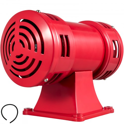VEVOR Alarme Moteur MS-490 140db Sonore Garde électrique Rouge Sirène de Raid Aérien Bidirectionnel