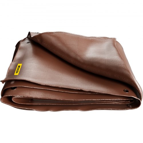 VEVOR Bache étanche Polyéthylène 0,4 mm Couverture Robuste Extérieure Indéchirable 9x12,1 m Tissages