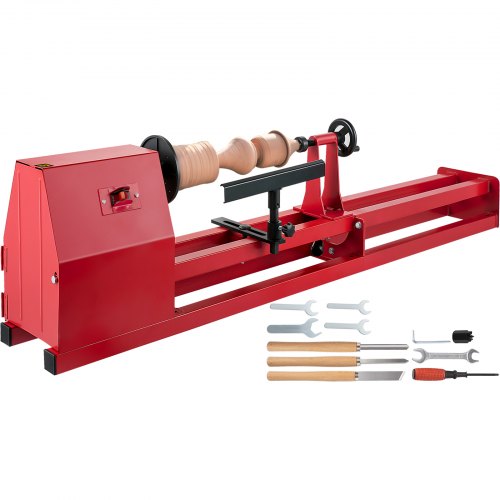 VEVOR Tour à Bois à Table De Travail à Vitesse Variable 220v 400w Vitesse Variable Offrant une sécurité maximale du moteur et un faible bruit.