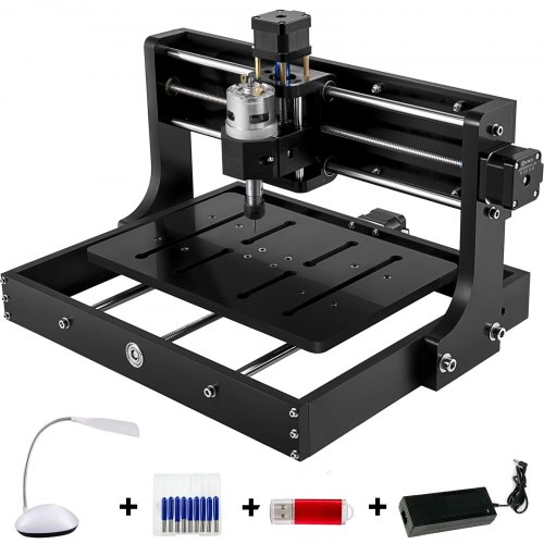 Vevor 3020 Cnc Fraiseuse Routeur Bois Graveur Laser Machine 24v 5a Contrôle Grbl