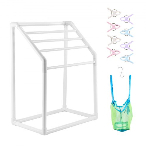 

VEVOR Porte-Serviettes sur Pied à 5 Barres Range-Serviettes de Bains Support pour Serviettes en PVC Charge 25 kg Facile à Assembler Organisateur pour Piscine Salle de Bain Spa Extérieur Intérieur