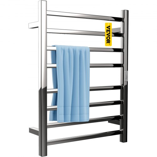 VEVOR Sèche-Serviettes électrique 8 Barres Carrées Porte-Serviettes Chauffant 105 W Chauffant-Servie