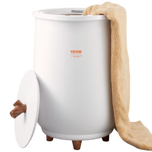 VEVOR Sèche Serviettes 20 L Chauffe Serviettes Portable Durée et Température Réglables Seau Chauffe