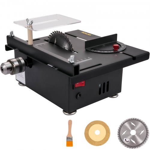 Vevor Mini Scie à Table Scie De Table Portable électrique 4 Lames 10000 Tr/min