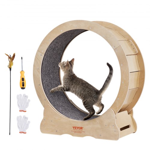 VEVOR Roue d'Exercice pour Chat 750 mm Grande Roue de Tapis Roulant pour Chat Intérieur Roue de Cour