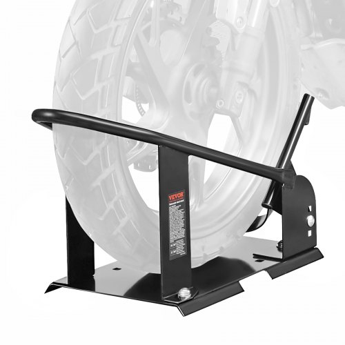 

VEVOR Bloque Roue Moto 816,5 kg, Cale Roue Moto en Acier Durable, Support de Transport de Moto avec 3 Trous Réglables, Stand pour Sécuriser Transport de Moto sur Camion, Remorque, Atelier, Garage