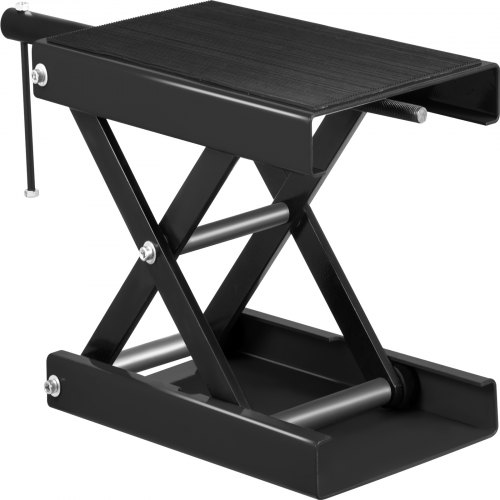 VEVOR Cric de Moto 499 kg Hauteur 19-33 cm Pont Élévateur Ciseaux Moto en Acier Plate-Forme Élévatrice Moto Dimension Plat-Forme 36x22 cm Lève Moto Sécurisée Table Élévatrice Moto Entretien Quad Noir