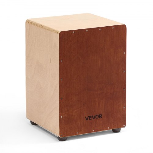 

VEVOR Cajon avec Cordes de Caisse Claire Internes, Boite à Percussion Légère en Bois Bouleau, Instrument de Musique Portable avec Pieds en Silicone, pour Débutants, Professionnels, 30,5 x 30,5 x 43 cm