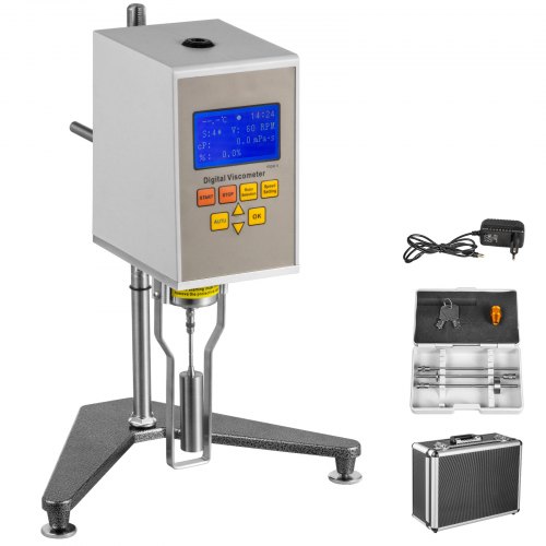 VEVOR Viscosimètre numérique 10-1×105 MPA.S, Testeur de viscosité Rotatif numérique NDJ-5S, Viscosimètre Rotatif à Affichage Numérique, Tester Meter Précision Viscosimètre Liquide Portable
