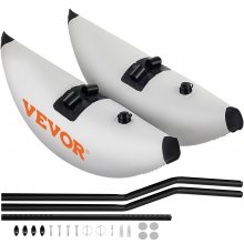 VEVOR Kit de Système de Stabilisateur de Flotteur en PVC de Kayak 2,1 - 2,4 m