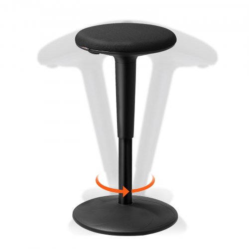 

VEVOR Tabouret Oscillant Siège Réglable en Hauteur 55-72 cm Noir pour Enfants