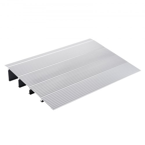 

VEVOR Rampe de Seuil Hauteur 10,2 cm Rampe de Portes pour Fauteuil Roulant Capacité de Charge 362,8 kg en Aluminium Rampe Modulaire Réglable pour Fauteuils Roulants, Scooters, Fauteuils Électriques