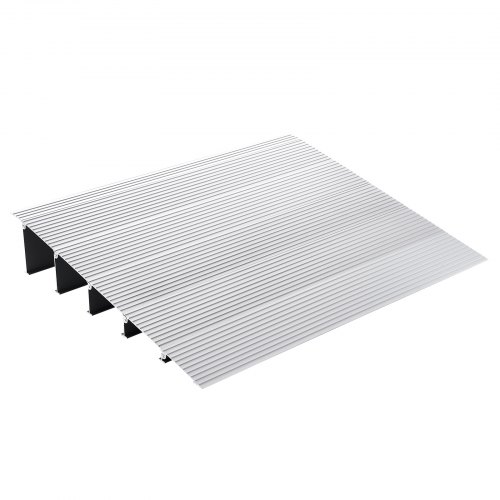 

VEVOR Rampe de Seuil Hauteur 12,7 cm Rampe de Portes pour Fauteuil Roulant Capacité de Charge 362,8 kg en Aluminium Rampe Modulaire Réglable pour Fauteuils Roulants, Scooters, Fauteuils Électriques