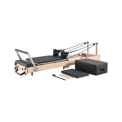 

VEVOR Réformateur Pilates Pliable, Machine de Pilates en Bois Charge 181,44 kg, Ensemble Lit avec Double Résistance, Ressort, Cordon et Boîte d'Assise, Équipement d'Entraînement de Yoga, Gym Domicile