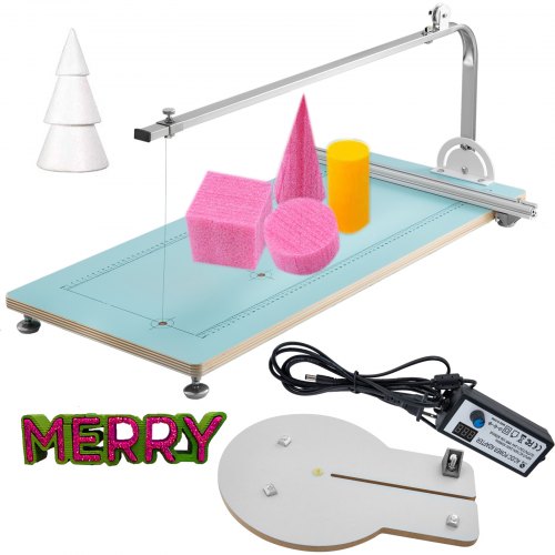 VEVOR Machine De Découpe Polystyrène 20CM Découpeuse de Mousse De Fil Chaud Mousse Découpeuse Réglable À Température Température Établi Table de Travail