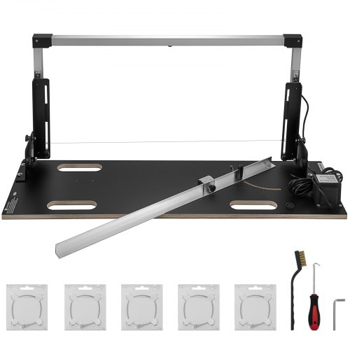 VEVOR Machine Découpe Polystyrène 160 W Découpeuse Mousse Longueur 92 cm Table Coupe-Mousse 42 cm ép