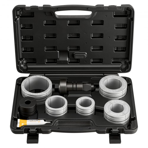 VEVOR Kit Élargisseur de Tuyau de Pot d'Échappement 41,27-107,95 mm Expandeur pour Tuyaux d'Échappement Ateliers de Réparation Automobile Outil à Évaser avec 7 Pinces Collet, Mallette de Rangement