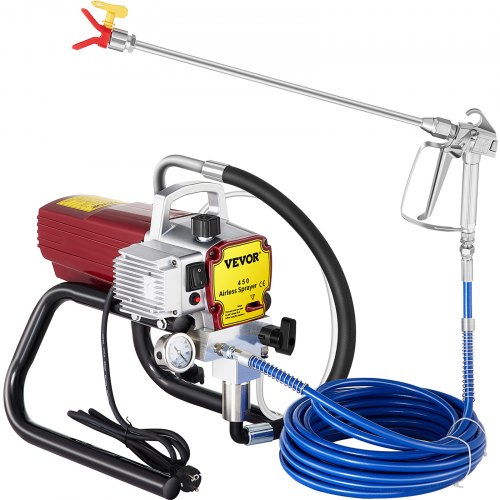 VEVOR Machine de Pulvérisation 1500 W Pulvérisateur sans Air Pulvérisateur de Peinture 2,2 L/min Hau