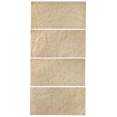 

VEVOR Panneaux Muraux 3D, Lot de 4, Panneau Mural Décoratif en PU Imitation Pierre Naturelle, 120x60 cm, Couverture 2,97 m², Décoration Intérieure pour Plafond, Chambre, Salon, Salle de Jeux, Jaune