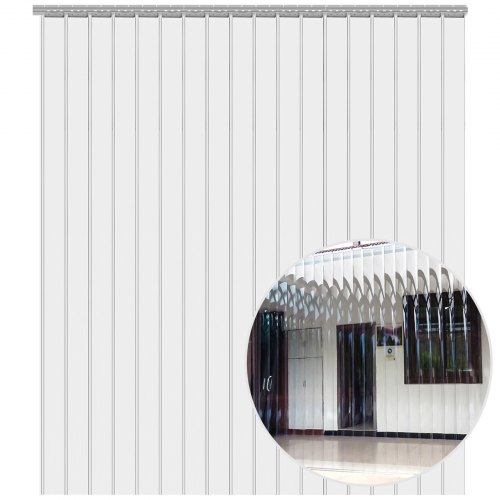 15pcs Pvc-rideau Lamelle 250*20*0.2cm Clear Antistatic Rideau De Bande Wholesale
