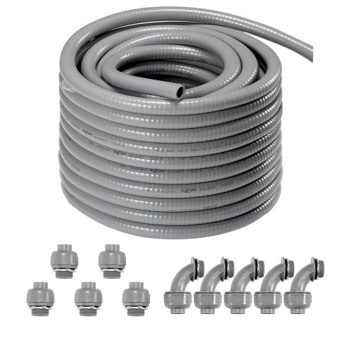 

VEVOR Conduit électrique flexible PVC étanche aux liquides 12,7 mm 30,5 m IP65