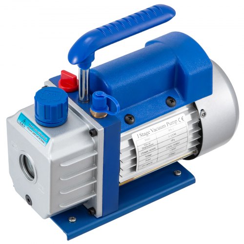 3cfm Pompe à Vide Mono-étage Climatisation Réfrigérante 1/4 Hp Avec 2 Silencieux