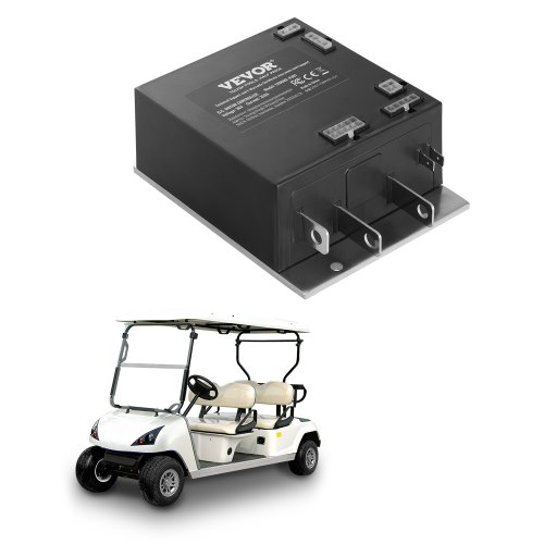 

VEVOR Contrôleur de vitesse de voiturette de golf, 36 V 350 A, remplacement du contrôleur de moteur CC pour EZGO TXT 2000-2009, protection IP65, boîtier en alliage d'alu et ABS, pour 1206MX-4301