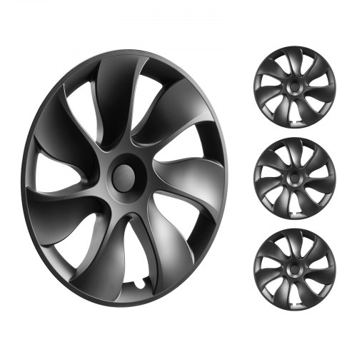 

VEVOR Enjoliveurs de Jante de Roue 48,3 cm, Compatible avec Modèle Y 2021-2023, Couvre-jante Entièrement Ajusté avec Bouton-Pression, Ruban de Protection et Trou de Buse de Valve, Protection des Roues