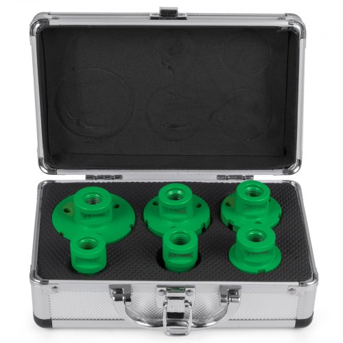 VEVOR Scie Cloche Diamantée, avec des diamètres de 20/35/38/43/50/60 mm, Qualité Première Foret Diamant Cylindrique Boitier portable léger, pour les carreaux/le marbre/les autres pierres/la porcelaine