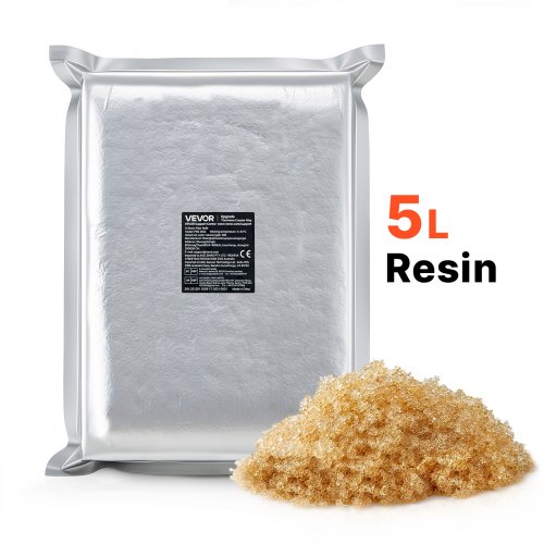 

VEVOR Résine de Déionisation pour Système de Rinçage Auto sans Traces, Résine Lit Mélangé de 5 L, pour Voitures Camping-cars Bateaux Vitres, Recharge pour Système d'Eau Déionisée Rechargeable
