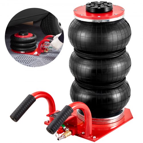 

VEVOR Cric Pneumatique 3 T 140-450 mm Cric de Levage Pneumatique 0,8-1,0 MPa Cric Gonflable 3 Coussins d’Air Levage Rapide Facile Portable pour Réparation Entretien Voiture SUV Atelier Garage Rouge