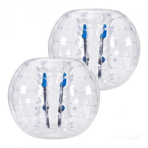 

VEVOR Bulle Gonflable Transparente de 1,2 m 2PCs pour Adolescents et Adultes Balle Pare Chocs à Bulles en PVC pour Hamster Humain 0,8 mm d'Épaisseur pour Jeux d'Équipe en Plein Air Jouets Pare-chocs