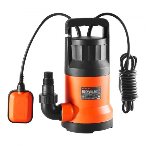 

VEVOR Pompe de puisard utilitaire submersible pompe à eau 9500 L/H 400 W 7,9 m