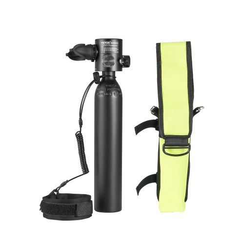 

VEVOR Bouteille de plongée portable de 0,5 L, bouteille d'oxygène, pour respiration 5-10 minutes, profondeur de plongée de 30 m, kit de réservoir pulmonaire pour exploration ou sauvetage sous-marin