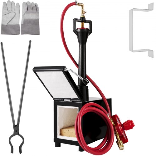 VEVOR Forge à Gaz Propane Four de Fusion Forge Brûleur Unique pour Métal 1300 ℃