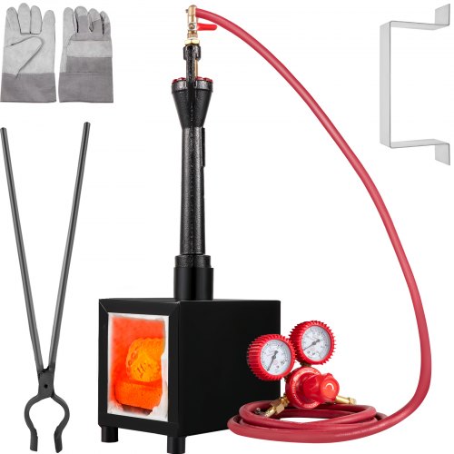 VEVOR Forge à Gaz Propane Four de Fusion Forge à Brûleur Unique pour Métal 3,5 L