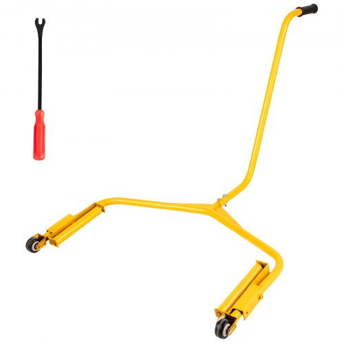 VEVOR Chariot de Déplacement Pneu Capacité de Levage 204 kg 450 lb Chariot de Manutention Pneu Posit