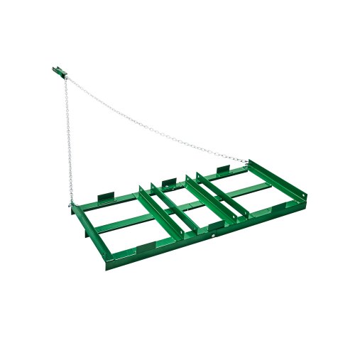 

VEVOR Herse Traînée 1220 x 500 mm Râteau Niveleur Remorquable d'Allée avec Barres et Chaîne 1830 mm, Niveleuse d'Allée de Gravier, Outil de Nivellement, pour VTT, UTV, Tracteur de Pelouse de Jardin