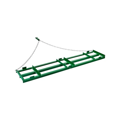 

VEVOR Herse Traînée 2435 x 500 mm Râteau Niveleur Remorquable d'Allée avec Barres et Chaîne 1830 mm, Niveleuse d'Allée de Gravier, Outil de Nivellement, pour VTT, UTV, Tracteur de Pelouse de Jardin
