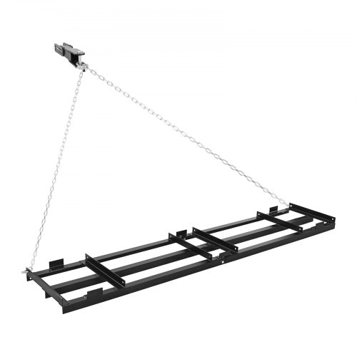 

VEVOR Herse Traînée 243,5x50 cm Râteau de Nivellement Traîné avec Chaine 183 cm pour Niveler Sol, Pâturages, Allées Gravier, Jardin, Pelouse, Compatible avec Tracteur de Pelouse et Compact, VTT, UTV
