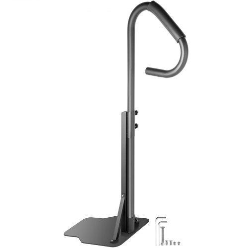 VEVOR Rampe Escalier Fer Main Courante de Sécurité Spa 280 kg Rambarde Épaisseur 0,2 cm Garde Corps pour Accès Piscine Extérieure Bain Hydromassant Intérieur Porte-Serviettes 103x48x141,5 cm
